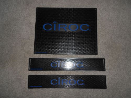 3 CIROC RESTAURANT RUBBER BAR MAT RUNNER SET BRAND NEW NEVER USED