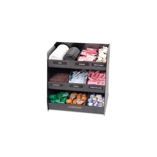 New Advantus Vertiflex VFC1515 Condiment Organizer Black 9 Compartments