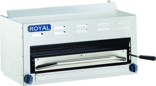 ROYAL HEAVY DUTY CHAR ROCK BROILER - 36&#034; SALAMANDER