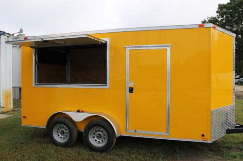 NEW 7x14 Enclosed Food Vending Concession Trailer