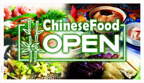 Ba013 open chinese food banner shop sign for sale