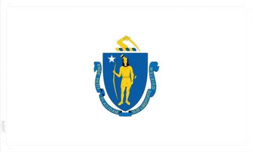 bc047 FLAG OF MASSACHUSETTS (Wall Banner Only)