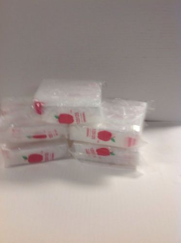 5000 APPLE BRAND BAGS 1.25. X 1.25. 2mil CLEAR ZIPLOCK BAGS  - recloseable