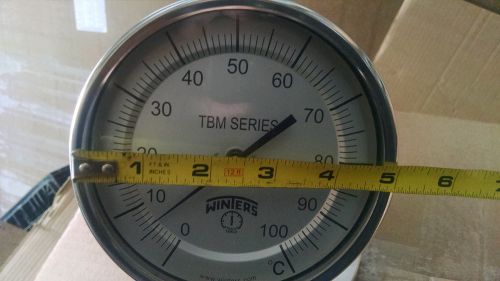 WINTERS - TBM - TEMPERATURE GAUGE - 0 - 100 C - STAINLESS - INDUSTRIAL