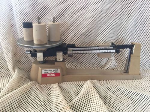 OHAUS TRIPLE BEAM BALANCE SCALE Series 700 - 800 3 Weights