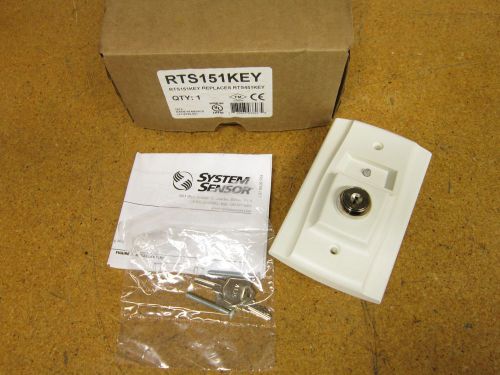 System Sensor RTS151KEY Remote Key Switch Power 14-36VDC 12mA Alarm 2.8-32VDC