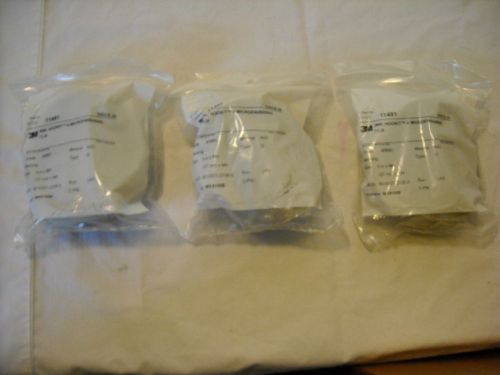 3 Packs(75) 3M 11491 268L 5&#034; NH 80MIC Hookit II Microfinishing Film Discs; NOS