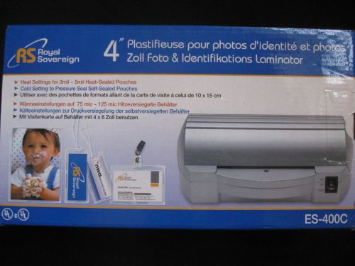 New Royal Sovereign 4-Inch Photo and Identification Laminator (ES-400C3ES-400C)