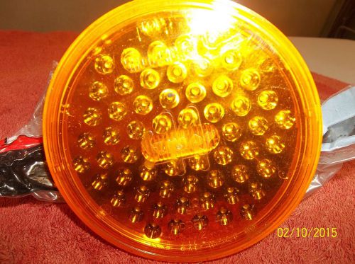 Truck lite 44102y super strobe light,led,amber,round,5-1/2 dia  safety for sale