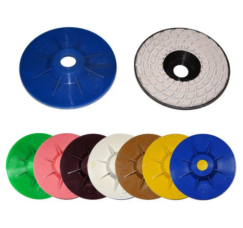 4&#034; Dry / Wet Diamond Flat Polishing Pad for Granite Marble Concrete