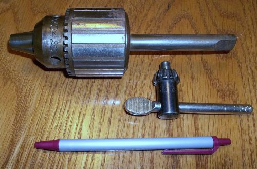 JACOBS 1/2&#034; Straight Shank DRILL CHUCK mill lathe tool holder JACOBS #34 0-1/2&#034;