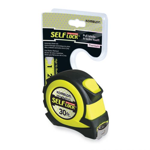 NEW! KOMELON 30 ft Tape Measure SELF LOCK/High Viz Blade L4830HV Compare Stanley