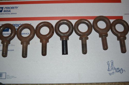 7/8&#034;-9 chicago lifting eye bolt w/shoulder 2-1/4&#034; shank 3.5 ton cap  lot of 7 for sale