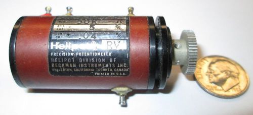 HELIPOT PRECISION POTENTIOMETER 50K OHM 10-TURNS 2 WATT W/GEAR  REFURBISHED