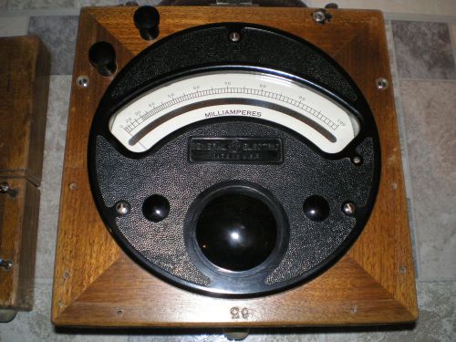 VINTAGE GE  INT. THERMOCOUPLE 100 MILLIAMPMETER MODEL 8DP2AKN9