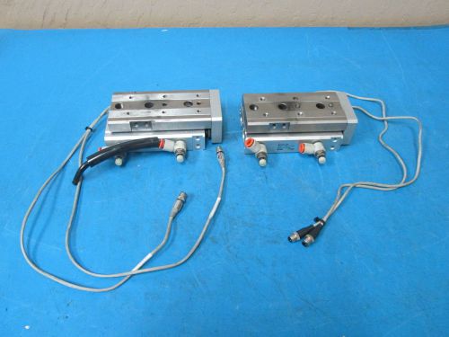 LOT OF 2 SMC MXQ20-50 Cylinder Slide Table