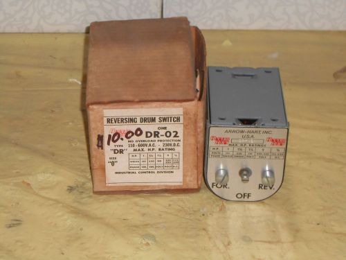 NEW Arrow-Hart, Reversing Drum Switch # DR-02, size &#034;0&#034;