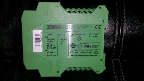 Phoenix Contact #2938730 Mini-PS-100-240AC/24-28DC/2, Power Supply