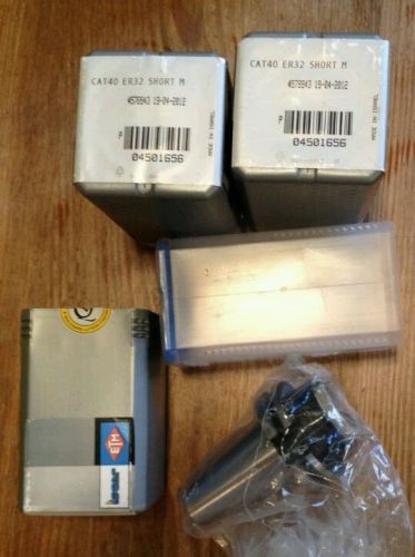 Lot of (2) ISCAR CAT40 ER32 SHORT Collet Chuck