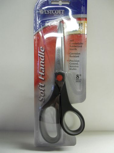 WESTCOTT SCISSORS Straight Soft Handle 8&#034; Scissors 13028 NEW