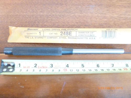 STARRETT 3/8&#034; LONG DRIVE PIN PUNCH 248E ~ New NOS