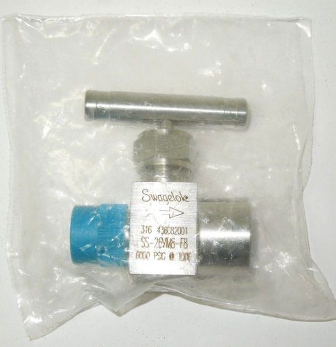 Swagelok ss-26vm8-f8 integral bonnet needle valve 1/2&#034; mnpt x fnpt 6000# &lt;611nw for sale