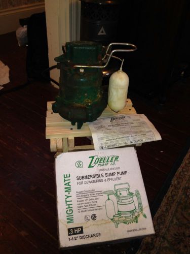 Zoeller 1/3 HP Submersible Sump Pump