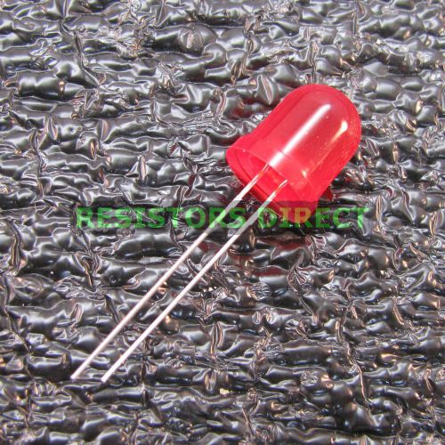 5pcs Round 10mm Red LED Diffused Lens 3000 MCD Ham Radio USA Seller 5x BG16