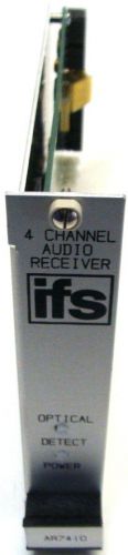 Ifs ar7410 4 channel digital audio receiver 1 fiber nib for sale