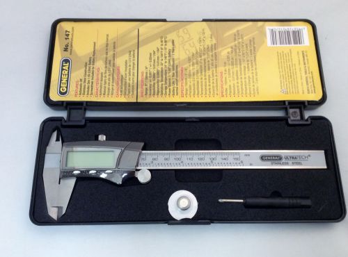 New General Tools 147 Fraction+ Digital Fractional Stainless Steel Caliper (6&#034;)