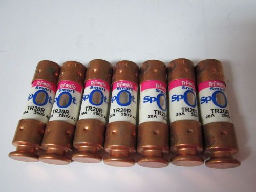 LOT OF 7 FERRAZ SHAWMUT TRI-ONIC SMART SPOT TR20R FUSE NEW NO BOX