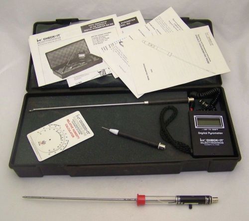 Check-It Electronics 402 Digital Pyrometer w/ Air Probe &amp; Psychrometric Probe