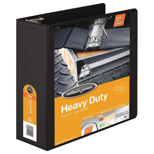 Heavy Duty Binder, View, D-Ring, 4in, Black W385-54BAPP