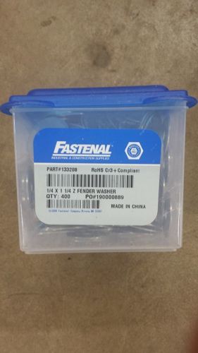 BOX OF 400 FASTENAL 1/4 X 1 1/4 FENDER WASHERS 133208  8F