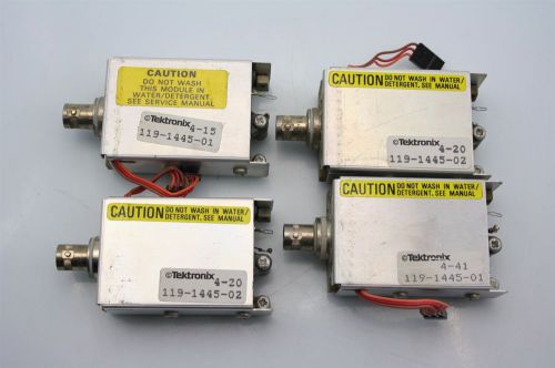 Lot of 4 Tektronix Digital Attenuator 300MHz 2465 2445 Oscilloscope BNC 119-1445