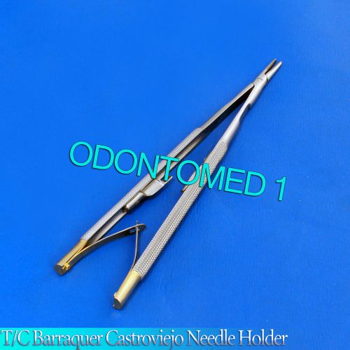 T/C BARRAQUER CASTROVIEJO NEEDLE HOLDER 5.5&#034; ( 14 CM ) STRAIGHT