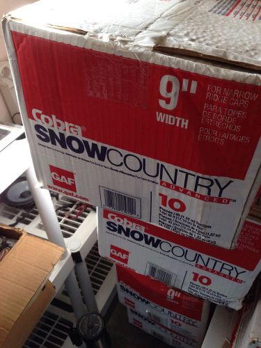 NIB 10/CASE GAF COBRA SNOW COUNTRY ADVANCED 2027000CU ATTIC EXHAUST RIDGE VENT