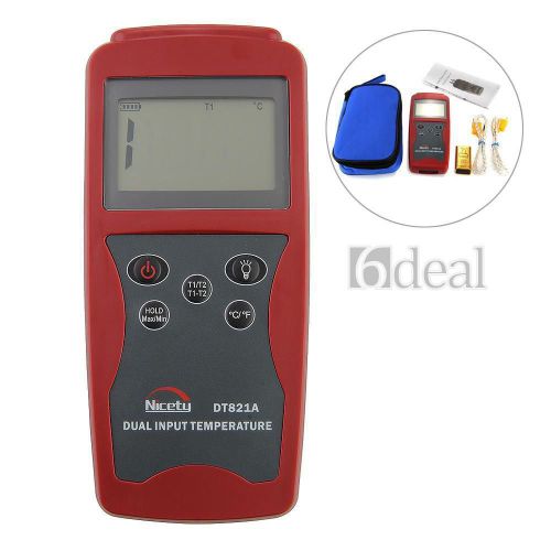 RZ821A Dual Channel K Type Thermometer Temperature Meter Tester