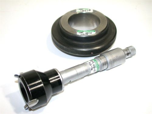 ETALON INGAGE 1.795 - 2.005&#034; INSIDE BORE MICROMETER 12-125-1 W/MASTER CALIBRATED