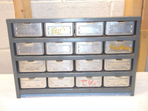 Kaytee Products 16 Aluminum Drawer Metal Parts Bin~12 1/2&#034; x 6&#034; x 8&#034;