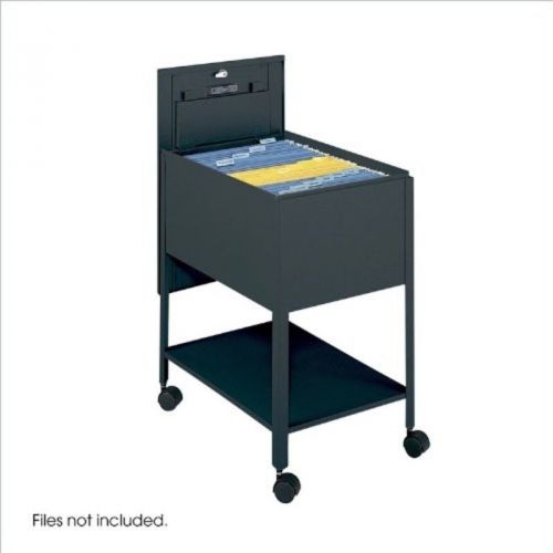 Safco extra-deep locking mobile tub file, 16-1/2w x 24-3/4d x 28-1/4h, black new for sale