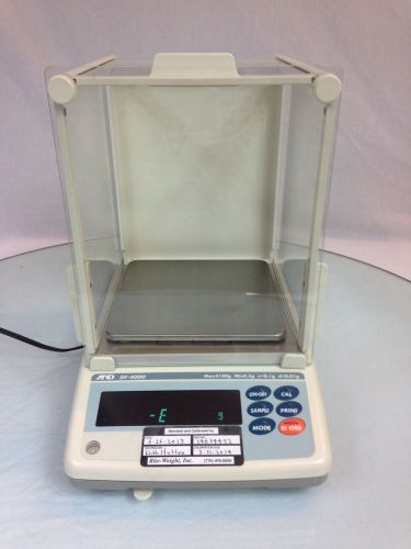 A&amp;d gf-4000 digital scale w/ cover max 4100g min 0.5g lab analytical balance for sale