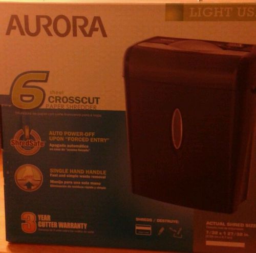 6-Sheet Crosscut Paper Shredder AUROR WM675XB