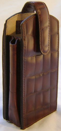 Filofax balmoral cellphone holder – brown leather for sale