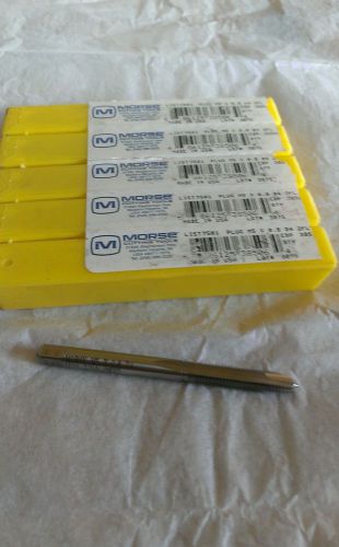 Morse m5x0.8 d4 2 flute spiral point plug tap (5 pcs.) for sale