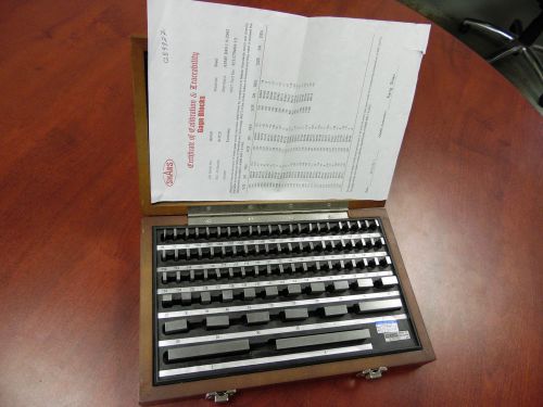 SHARS 81 PCS ECONOMY GRADE GAGE GAUGE BLOCK SET NIST TRACEABLE USED