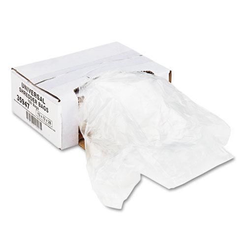 New universal 35947 high-density shredder bags, 13w x 13d x 28h, 100 for sale