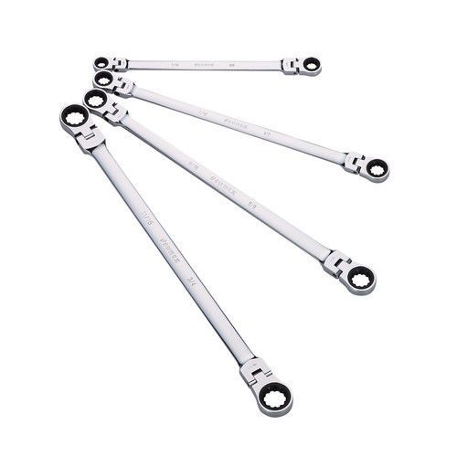 Sunex Tools 4pc SAE XL Flex Head Ratcheting Double Box Wrench Set 9923 NEW