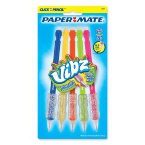 Paper Mate Vibz 0.9mm Mechanical Pencils, 5 Pack