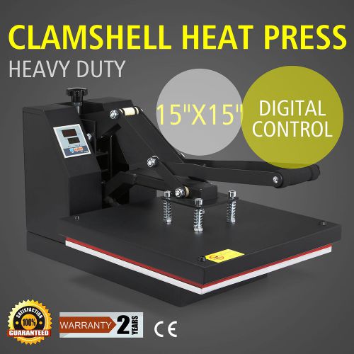 15&#034;X15&#034; HEAT PRESS TRANSFER 38X38 CLAMSHELL PRINT MACHINE HEAVY-DUTY HIGH GRADE